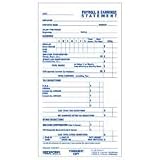 Rediform Office Products Products - Individual Time/Payroll Records, Duplicate, 3-3/4"x6-7/8", WE - Sold as 1 EA - Individual time and payroll record provides complete payroll and earning records for individual employees. Ideal for small companies. Records include quarterly summary sheets and a withholding tax table. Individual time and payroll record features high grade manifold bond. All sheets are perforated and feature carbonless black print.