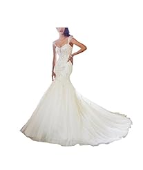 Cap Sleeves Mermaid 2015 Wedding Party Dress 