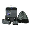 TOITO WEAR SCHULRUCKSACK SET BRICKS 5-TEILIG SCHULRANZEN RANZEN TORNISTER SCHOLL BAG SCHULTASCHE