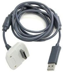 WantMall USB Charging Charger Cable for Xbox 360 / Xbox 360 Slim Wireless Controller