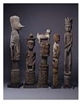 Borneo Dayak's-related products item: A Group of Dayak Hampatong Carvings Art Giclee Poster Print, 12x16