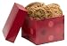 Gourmet Food : Geoff & Drew's Signature Red Gift Box of 32 Fresh Baked Chocolate Chip Cookies