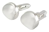 Cufflinks, 'Silver Moon' 1 W 1 L