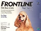 Merial Frontline Top Spot Flea and Tick Control for 23-to-44-Pound Dogs and Puppies, 3 Doses