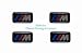4 BMW Genuine M 3d Stickers Badges Emblems Decals