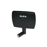 Alfa 2.4HGz 7dBi Booster SMA Panel High-Gain Screw-On Swivel Antenna for Alfa - WUS036H, WUS036H1W, WUS050NH, AIPW610H, AIP-W610H, APA05, WUS036NH, WUS036NEH, WUS048NH, WUS036EW, WUS051NH AIP-W502U, AP48, AP51, R36, IMESH51, AIP-W502, AWAP601, and AWAP602HW