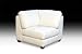 Zen Collection, All Leather Tufted Seat Square Corner Chair by Diamond Sofa