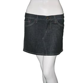 JAMES CURED BY SEUN Carter Mini Jean Skirt in Dayna Special