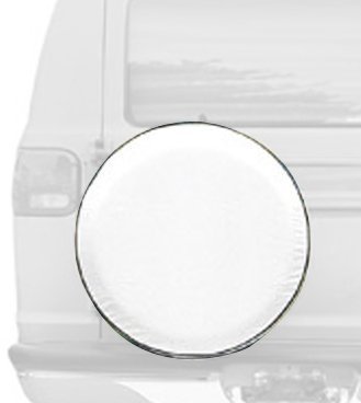 Classic Accessories 75100 Snow White Custom Fit Spare Tire Cover, Fits wheel diameter 21