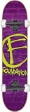 Foundation The Mark Fade Complete Skateboard - 7.5 Purple w/Mini Logos