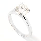 14K White Gold 8MM Moissanite Solitaire Ring