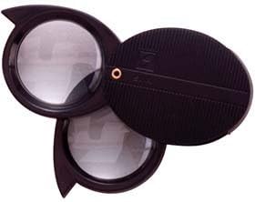 Compass Industries 2622 10X Double Lens Magnifier Loupe - Needed for Geology Kit 1in Black