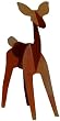 Medium Rusty Alert Doe Sculptures