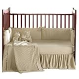 Heavenly Soft Crib Bedding - color: Ecru
