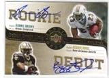 2006 Upper Deck Rookie Debut Draft Link Autographs #34 Ronnie Brown / Reggie Bush - Miami Dolphins / New Orleans Saints (Rookie Insert - Autographed Card ) (Football Cards)