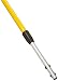 Rubbermaid Q755 48" Length x 2" Width x 2" Height, Yellow Color, Hygen Quick Connect Straight Extension Handle