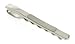 Stylish slightly curved tie slide with brushed and polished finish