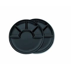 Kela 67847 2 Fondueteller Arcade 26 cm, schwarz