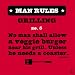 Men's T-shirt Man Rules - Grilling from Fishboy