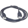 Black 6 Foot USB 2.0 Extension Cable