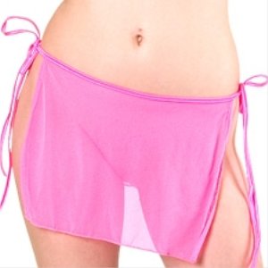Mesh tie side mini skirt.