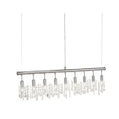 P.Neuhaus 15019-17 Pendelleuchte 109 x 150 cm / 9 x 40 W / E14 / chrom