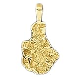 Clevereve's 14K Yellow Gold Pendant Nugget Pendant