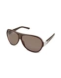Gucci Vintage Crest Logo Aviator Sunglasses brown brown by Gucci