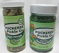Super Green Pickle Relish &amp; Sport Peppers Combo (1 Jar of Each)
