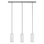 Dainolite EDR93003-SC 3-Light Pendant or Flush Mount Fixture, Satin Chrome