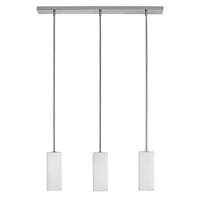 Dainolite EDR93003-SC 3-Light Pendant or Flush Mount Fixture, Satin Chrome by Dainolite