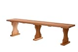 6' Western Red Cedar Wood Outdoor Patio Backless Bench