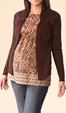 long sleeve open front maternity cardigan