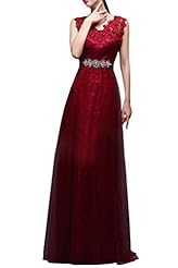 Girls V-neck Lace Sheath Bridesmaid Dress/Prom Dress 