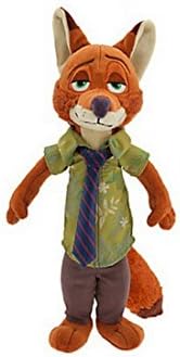 Details about 100% ZOOTOPIA OFFICER Nick Wilde SMALL PLUSH 13" H NEW MOVIE PLUSH Plush Toys
