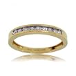 Ladies Diamond Anniversary Wedding Band Ring in Solid Yellow Gold