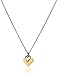 Dogeared Mom Love Perfect Heart with Mini Stone Heart Necklace Gold Dipped Chain Necklace