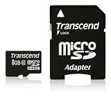 Transcend 8 GB Class 10 microSDHC Flash Memory Card TS8GUSDHC10