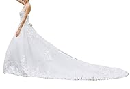 Junior Beaded Backless Organza/Tulle Bandage Dress/Wedding Dress  with a Cathedral Train 