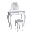 Circo® Kids Vanity Table and Stool - White