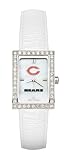 Chicago Bears Ladies Allure Watch White Leather Strap