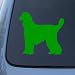 AFGHAN SILHOUETTE - Dog - Vinyl Car Decal Sticker #1480 | Vinyl Color: Green