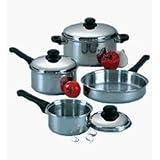 Regalware Food Service Lodging Economy 7-piece Stainless Steel Cookware Set with Stainless Covers