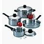 Regalware Food Service Lodging Economy 7-piece Stainless Steel Cookware Set with Stainless Covers
