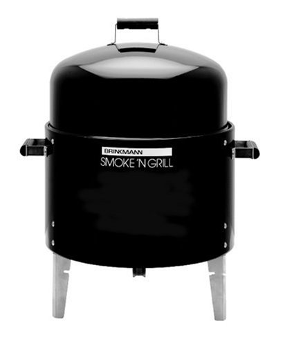 Brinkmann 810-2100-0 Smoke'N Grill Single Charcoal Smoker and Grill - Black product image
