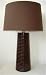 Coffee Brown Ceramic Table Lamp
