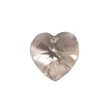 Cristal Swarovski - Coeurs cristal silver shade (2)