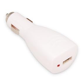 Click here to buy Premium White Universal USB Car (Vehicle) Charger Adaptor [w  LED power indicator] for... by eforcity.
