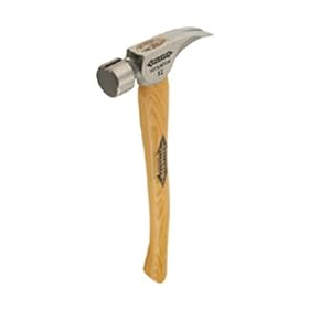 Stiletto TI12MC-16 12oz Titanium Curved Hickory Handle Milled Face Hammer