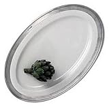 Convivio Pewter & Ceramic Oval Serving Platter by Match